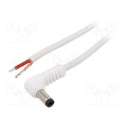 A25-TT-C100-150WH Cable; 1x1mm2; wires,DC 5,5/2,5 plug; angled; white; 1.5m aWTLN-XtxACTrAH6rvKemWpXX91X_8g83m9eCguiLiU