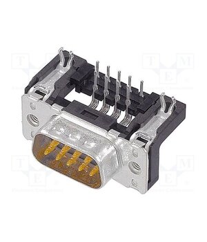 09651626812 Connector: D-Sub; PIN: 9; socket; male; on PCBs; angled 90°; THT r37y_krQ1OyQbGzwqEZasYG19jamFh_jLubfDRxOe54