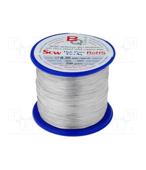 SCW-0.35/250 Silver plated copper wires; 0.35mm; 250g; Cu,silver plated; 312m O3DhUtLErkB2HMjQ10k5BETR_5JHggjYZwSpzoB9p8c