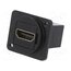 CP30200GM3B Coupler; HDMI socket,both sides; FT; gold-plated; 19x24mm; metal VgMVroAjL1Bd4K3_4uPx-3eAg_gpk7BG6F5ZtgynzSg