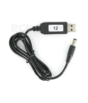 BAROJUMU AVOTS USB 5V->12V 0,5A DC, 2,1x5,5mm, 0,9m kabelis

 AMK0512L.jpg
