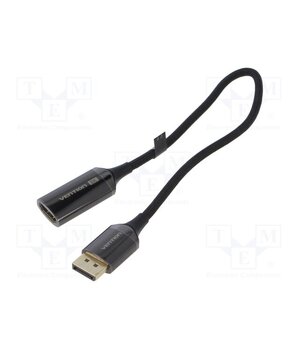 HFNBC Converter; DisplayPort plug,HDMI socket; 0.25m; black; aluminium G9r58MlGv1gAk8Mp93z7vNvgPe9dsT15eHd8TqFt7GU