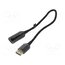 HFNBC Converter; DisplayPort plug,HDMI socket; 0.25m; black; aluminium G9r58MlGv1gAk8Mp93z7vNvgPe9dsT15eHd8TqFt7GU