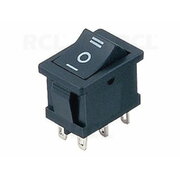 ROCKER SWITCH 6A / 230VAC, 10A / 125VAC 6pin melns, 2x ON-OFF

 CPR405T.jpg