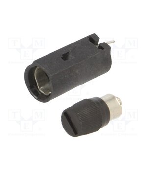 502840 Fuse holder; THT; 5x20mm; 6.3A; polyamide 6.6; Pitch: 7.5mm; black 7jfx6NadOC5Y_voHAMT3un3e5hDDLSqT8a7WbyGY7KM