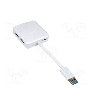 RASPBERRY PI USB 3.0 HUB Accessories: USB hub; white; hub USB; Out: USB A socket x4 z_O8q0erNBvz5dbkYawhjv7YDoC8ZbZ0-prZVG2Q1Mg