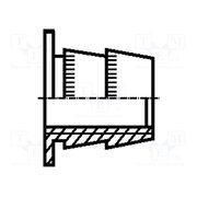 1101781 Threaded insert; steel; zinc; M4; BN 241; Pitch: 0.7; for wood p6yKeDPkonXVIefZGrAs408WRP-qp36xZEtUPvOj5DE