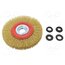 489.00 Wheel brush; 200mm; brass; assembly hole 8RCuVpVIUtlgSo40E3etcbGLOcNoD4QIjIP3On0YDvA