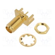 132289 Connector: SMA; socket; female; card edge; straight; 50Ω; SMT; PTFE 48AQsBZ8LQnNfdoOiB8ebEde5ue0UGrfFLQezd6M3gg