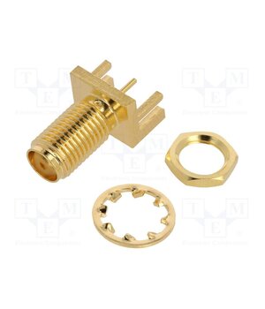 132289 Connector: SMA; socket; female; card edge; straight; 50Ω; SMT; PTFE 48AQsBZ8LQnNfdoOiB8ebEde5ue0UGrfFLQezd6M3gg