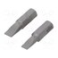 07863 Kit: screwdriver bits; slot; hardened; 25mm; SL 4.5,SL 5.5; 2pcs. dobj5Tl1HNxllHBf6qwxXkHHEVyn-QV4gJ0UhmDvDWA