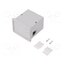 KM-62-PG/GY Enclosure: panel; X: 72mm; Y: 72mm; Z: 55mm; ABS; grey; screwed RTQ-TFcyiN2xc3ytEAKBJ9PFYDA5RWdxD8IDqfRTIuw