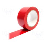 TP030002 Tape: marking; red; L: 33m; W: 50mm; self-adhesive; Thk: 0.15mm; vinyl Wy64IgKpVFuaN7fVzhv5a3n3UaikPiMtS3yZUUiNK-A