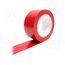 TP030002 Tape: marking; red; L: 33m; W: 50mm; self-adhesive; Thk: 0.15mm; vinyl Wy64IgKpVFuaN7fVzhv5a3n3UaikPiMtS3yZUUiNK-A