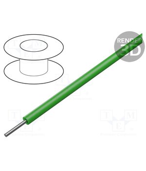1561/24 GR005 Wire; HookUp Wire; 24AWG; wire; Cu; PVC; green; 1kV; 30.5m; 100ft sBB6Q3EosUnygVQ68n-qbRONRBV_DnGyKI-Gj35NSi0
