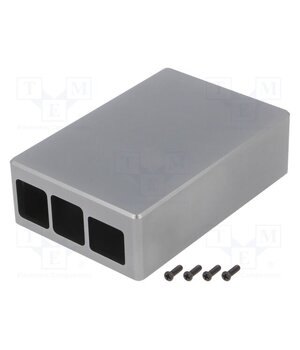 GTH-15822 Enclosure: for computer; Raspberry Pi 4 B; aluminium; grey EsslGeroGNHVMh9bvXDc_HYhbV_T4t4NfmTjgWx-QMc