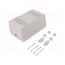 Z66J ABS Enclosure: for power supplies; X: 65mm; Y: 132mm; Z: 78mm; ABS; grey iFtB4Y08xxdyBPwtBMd3KN66CyeLCeVEGxcROHKS3DY