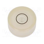 GN 2281-KT-18-K-40-1 Spirit level; H: 9mm; Ømount.hole: 18mm; plastic; Body: white 6rTpZK5-4TplCHc3AJFnr3XpDe8cZi8yw5wUduDwmDA