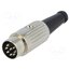 610-0800 Connector: DIN; plug; male; PIN: 8; 270°; straight; for cable; 34V; 2A pvddEvDjpVV5vlO_EwjsmqvHyk4FvN8_0v5Wmd74CW4