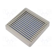 XPFA120CG Guard; plastic; 120x120mm; screw; with filter; beige HHIhxpsHYeAv9lMS3AbfpjLx7bSYzKKlu4Co49GjAYc