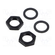 E10023 Nut M12; Thread: M12x1; PBT; 2pcs. f-q39OU3QTIzCwldu-RSeVWZRb60vVoHQwjyqe0aaA8