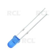 LED ø3mm zils, 3,0V-3,2V, 1000-1200mcd, 460-465nm

 PLDK3B-LC.jpg