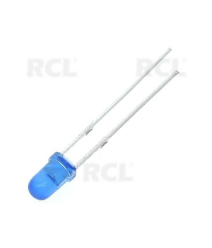 LED ø3mm zils, 3,0V-3,2V, 1000-1200mcd, 460-465nm

 PLDK3B-LC.jpg