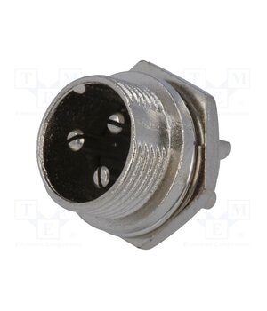 VG04009 Connector: microphone; socket; male; PIN: 3; for panel mounting nwvk0N8xjgVzadccXdzvzEXiYt4gFNVLzneRdQzP4ug