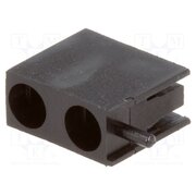 FIX-LEK-307 LED housing; 3mm; polyamide; angular; black; UL94V-2; H: 9.6mm zGb7Epql6fFhMTHcGkSyryNeSCOt0Lu2WOzZLhJ_Bs4