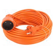 W-96965 Extension lead; 2x1.5mm2; Sockets: 1; PVC; orange; 20m; 16A foT0Flv6XvKKCKEGdo14NPoUxyRKGtXWhzeGjLLIsB8