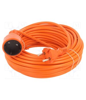 W-96965 Extension lead; 2x1.5mm2; Sockets: 1; PVC; orange; 20m; 16A foT0Flv6XvKKCKEGdo14NPoUxyRKGtXWhzeGjLLIsB8