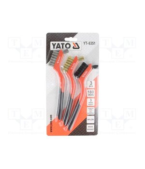 YT-6351 Brush; wire; brass,polyamide,stainless steel; ABS; 180mm; 3pcs. 7ragqQroTaV_azsLo-agbC3GYFKwVs2cekkEImOYMaM