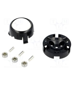POLOLU-2692 Ball casters; Kit: ball,housing; screw; Ø: 34mm; plastic; plastic l6sk4FGIAmLJrXeegQwNEGiwiqSM51TEzUH-Wy40VL0