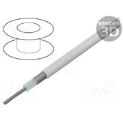 CXA-3607-75-A Wire: coaxial; stranded; Cu; PFA; white; 30.5m; Øcable: 1.33mm; 100ft qIv-ohzY2wMpyXlmFHEmlOQkFpDpnhbyZ1GJF9TTRZk