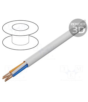 TS0029 Wire; YTKSY; 2x2x0.8mm; telecommunication; wire; Cu; white apY0DI0zAl66BMTTfSww6zX0aL9yGI381JvVGtZKSZU