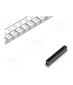 15520122701333 Connector: PCB to PCB; socket; male; PIN: 12; har-flex® Power; THT uea01jlpPRJFE-34P1Ubh5N99QZ2TruQdcE2kcLRdvE