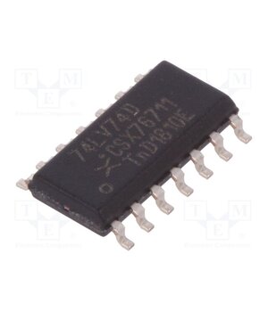 74LV74D,112 IC: digital; D flip-flop; Ch: 2; TTL; SMD; SO14; LV; tube 00jxjQcgi6C_sQE8-tvPzsNK54glsogTOb5g5aaterI