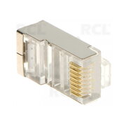 PLUG RJ-45 8P8C, CAT5e, apaļam kabelim/cietajam vadam/ar ekrānu

 CKI3885A.jpg