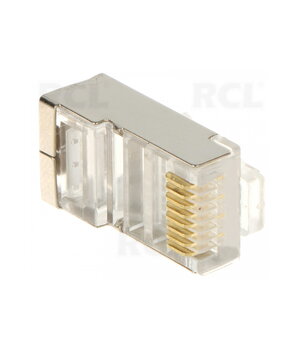 PLUG RJ-45 8P8C, CAT5e, apaļam kabelim/cietajam vadam/ar ekrānu

 CKI3885A.jpg
