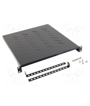 AK-1005-B Shelf; 1U; black; Standard: 19"; rack shelf dv79Vi2He5RFSm4UYrQgbwUiUIuhWFvuM_cC89PqfhU