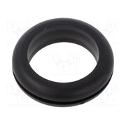 10070871 Grommet; Ømount.hole: 25.5mm; Øhole: 22mm; black; 0÷80°C; PVC 0N_iGsU8xw666qM6bRpULvdeaC8TWK63lGAHzLskrgc