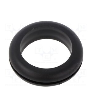 10070871 Grommet; Ømount.hole: 25.5mm; Øhole: 22mm; black; 0÷80°C; PVC 0N_iGsU8xw666qM6bRpULvdeaC8TWK63lGAHzLskrgc