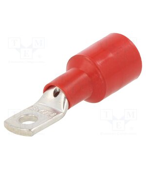 BM00632 Tip: ring; 6.3mm; M5; 25mm2; crimped; for cable; insulated; red X95_e-qULOY3ia0zGA9E4kZ_ZLDRUWEOAquMaq1hAQg