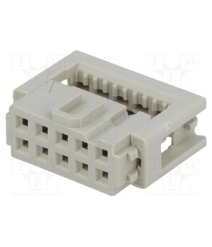 09185106803 Connector: IDC; plug; female; PIN: 10; for ribbon cable; 2.54mm; 2x5 r3UJGEUjJu-twisjMt3Ypn25VEhHF79Eiju5XaCSxY0