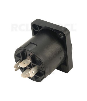 SPEAKER SOCKET SPEAKON 4pin profesionāls, NL4MPXX Neutrik CLI464+1.jpg