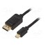 HAABH Cable; DisplayPort plug,mini DisplayPort plug; PVC; Len: 2m l3vmp_p9IX1d7kenhGPSuXduVzYYJc0C09tCQwdz4Ag