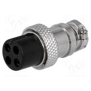 VG04010 Connector: microphone; plug; female; PIN: 4; for cable; straight L1in56LTsKIqaSbLoq5tXyuXOu4IczymFfKIZ9iFMZ4