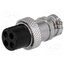 VG04010 Connector: microphone; plug; female; PIN: 4; for cable; straight L1in56LTsKIqaSbLoq5tXyuXOu4IczymFfKIZ9iFMZ4