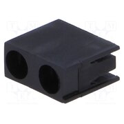 FIX-LED-307 LED housing; 3mm; polyamide; angular; black; UL94V-2; H: 9.6mm UO3_FtHsMna7MIsBxOpZQhgoPTHDZBD7dTiMPWRsKo0