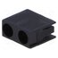 FIX-LED-307 LED housing; 3mm; polyamide; angular; black; UL94V-2; H: 9.6mm UO3_FtHsMna7MIsBxOpZQhgoPTHDZBD7dTiMPWRsKo0